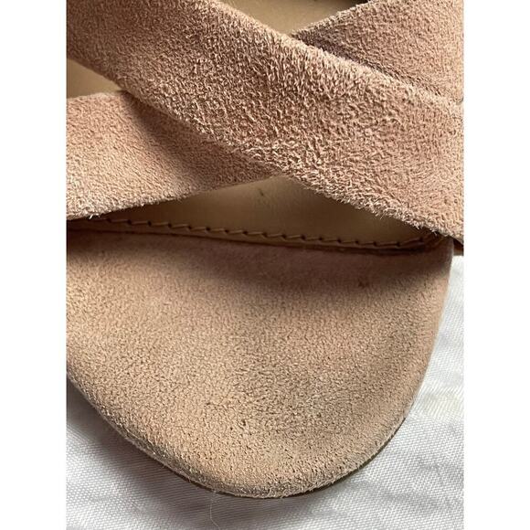 Steve Madden Christey Leather Suede Ballet Pink Ballet Heel Sandals Women's 7.5M - Picture 9 of 9
